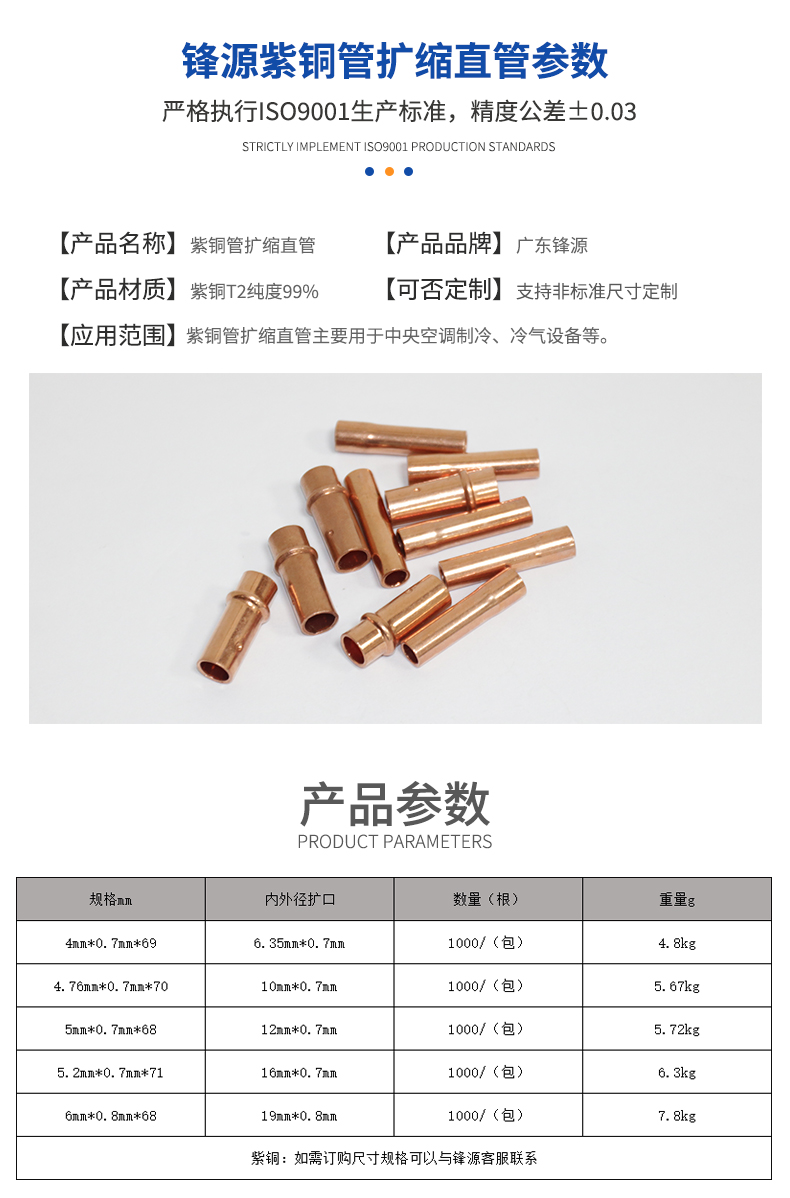 扩缩铜管